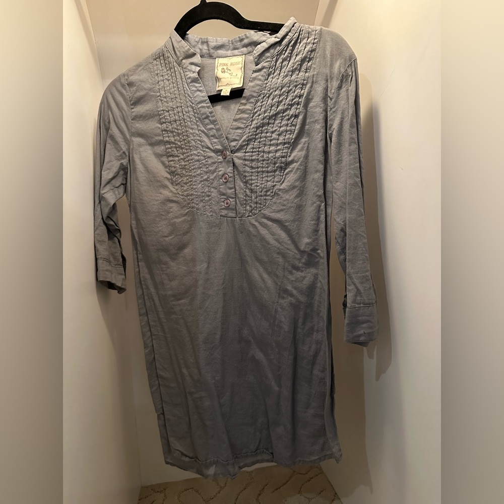 Gray Long Sleeve Tunic